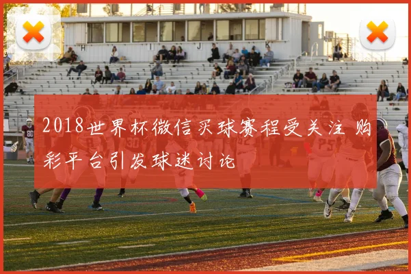 2018世界杯微信买球赛程受关注 购彩平台引发球迷讨论